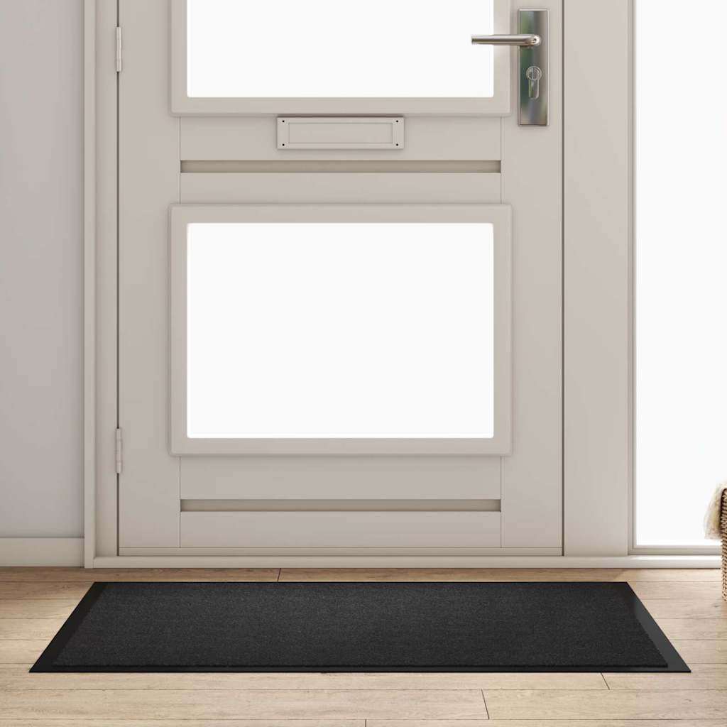 vidaXL Fußmatte Anthrazit 120 x 80 x 1,2 cm Teddystoff