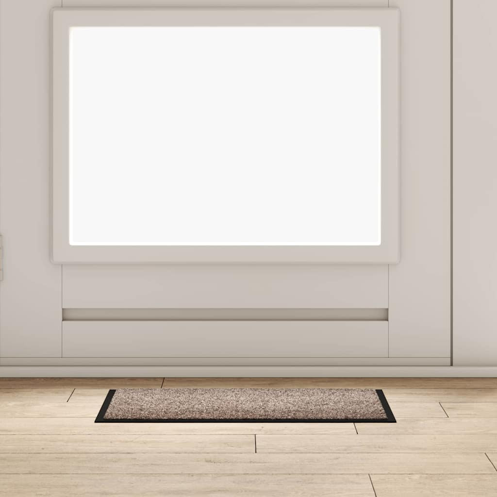 vidaXL Fußmatte Beige 60 x 40 x 1,2 cm Teddystoff