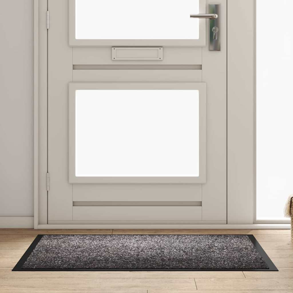 vidaXL Fußmatte Hellgrau 120 x 80 x 1,2 cm Teddystoff