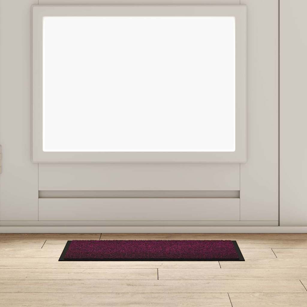 vidaXL Fußmatte Bordeaux 60 x 40 x 1,2 cm Teddystoff