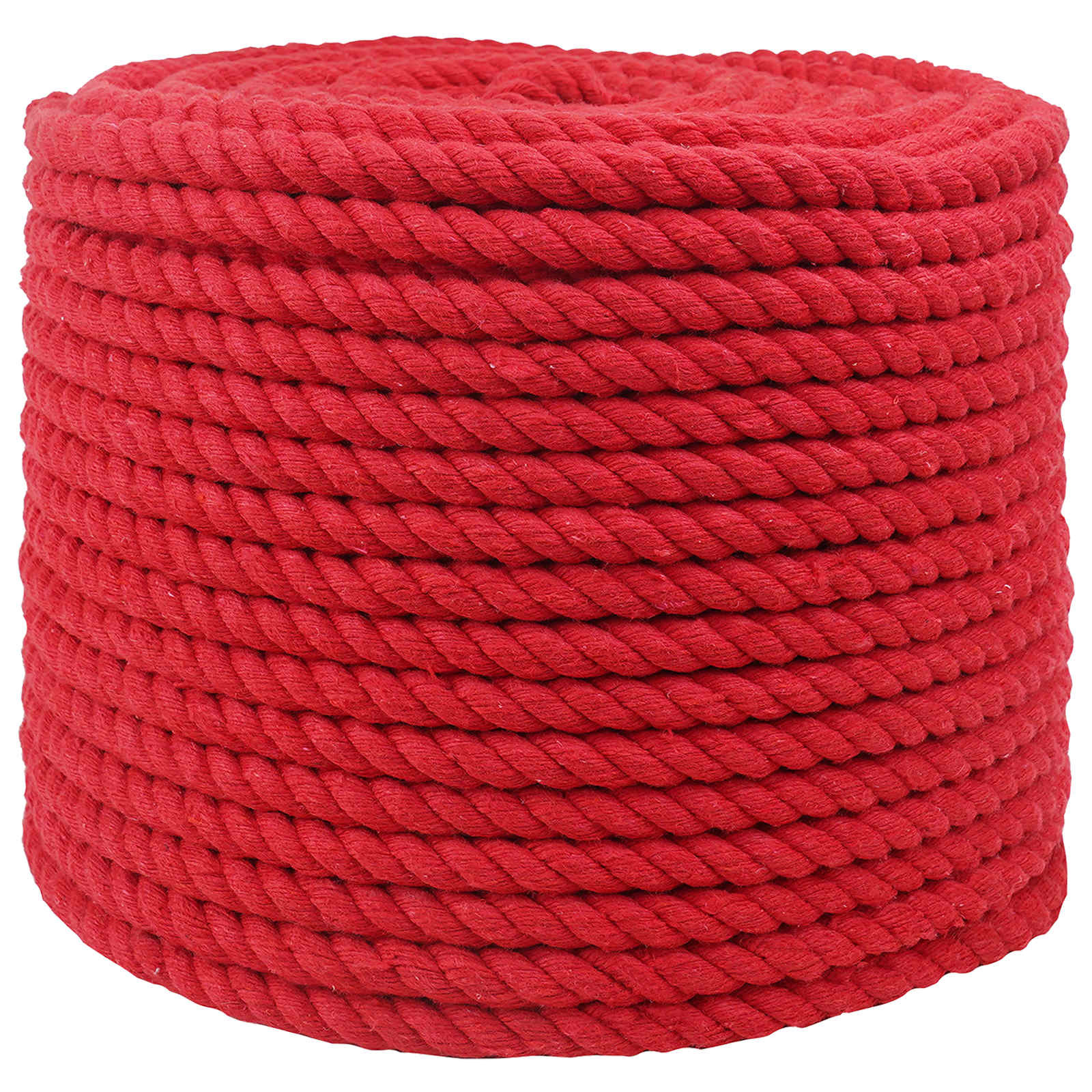 vidaXL Seil Rot 1,4 x 1,4 x 10000 cm Baumwolle