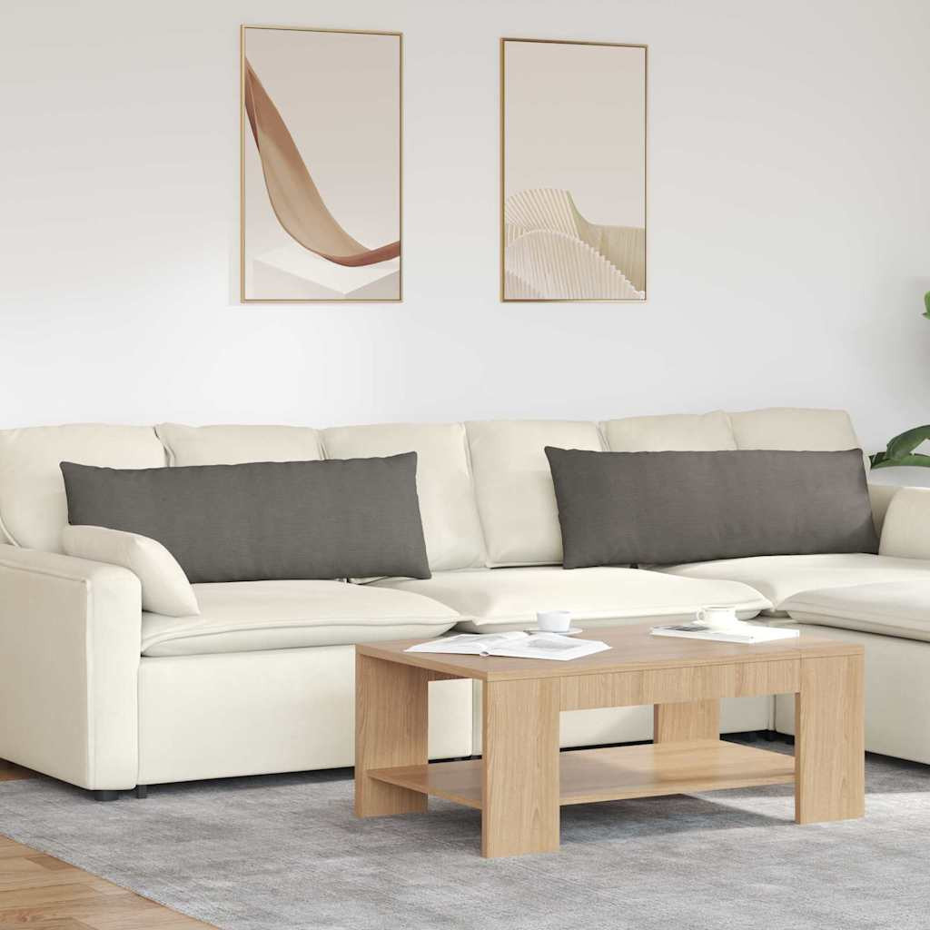 vidaXL Sofakissen 2 Stück Hellgrau 120 x 40 cm Cordstoff