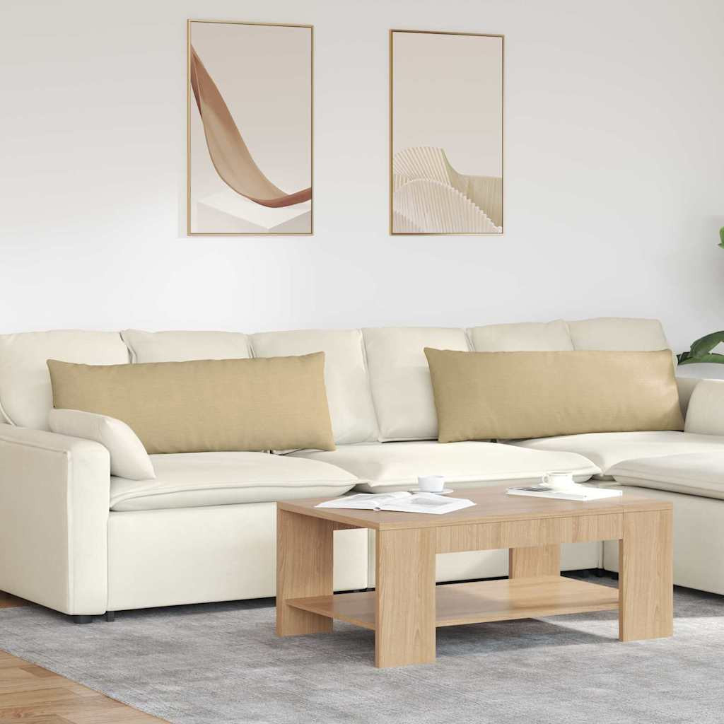 vidaXL Sofakissen 2 Stück Grau-Grün 120 x 40 cm Cordstoff