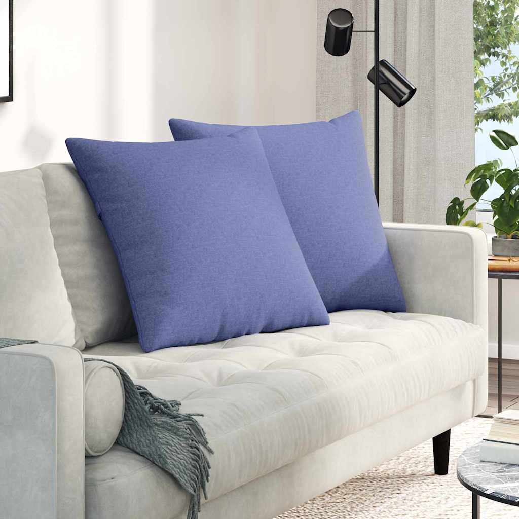 vidaXL Sofakissen 2 pcs Jeans blau 80 x 80 cm Stoff