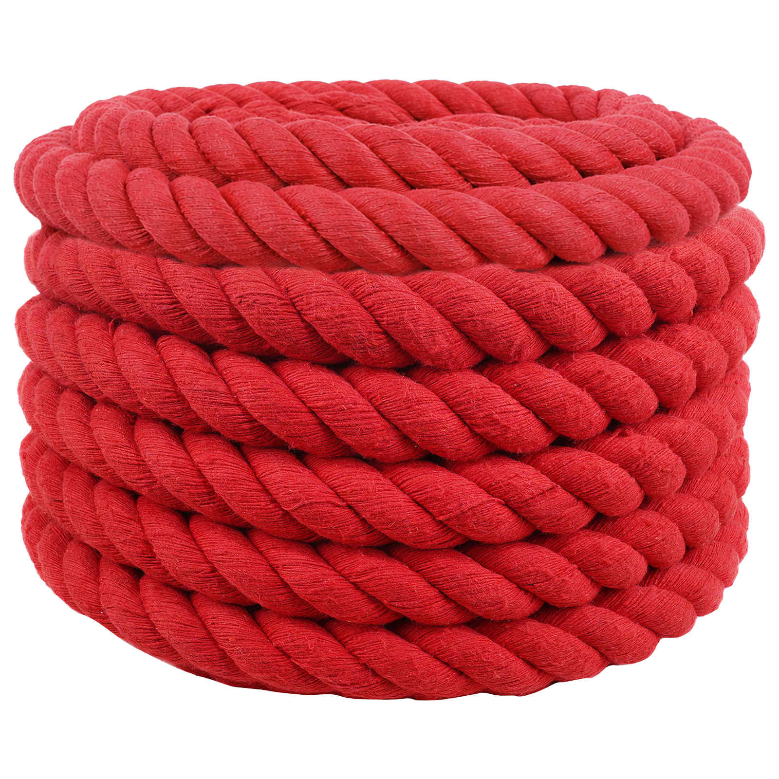 vidaXL Seil Rot 3 x 3 x 5000 cm Baumwolle