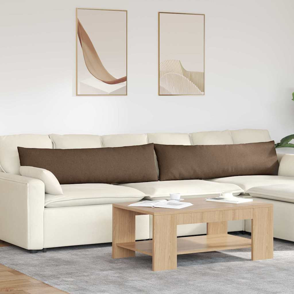 vidaXL Sofakissen 2 pcs Braun 145 x 40 cm Stoff