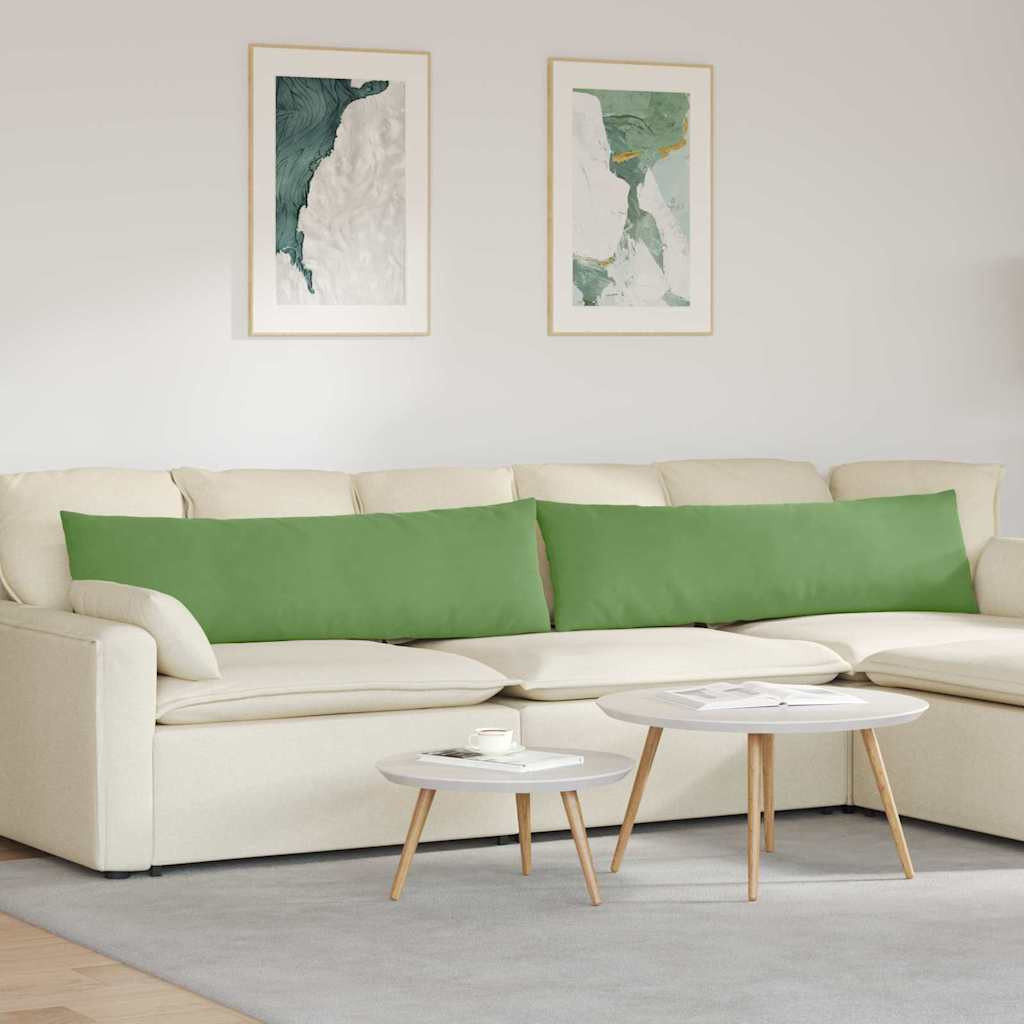 vidaXL Sofakissen 2 Stück Hellgrün 145 x 40 cm Cordstoff