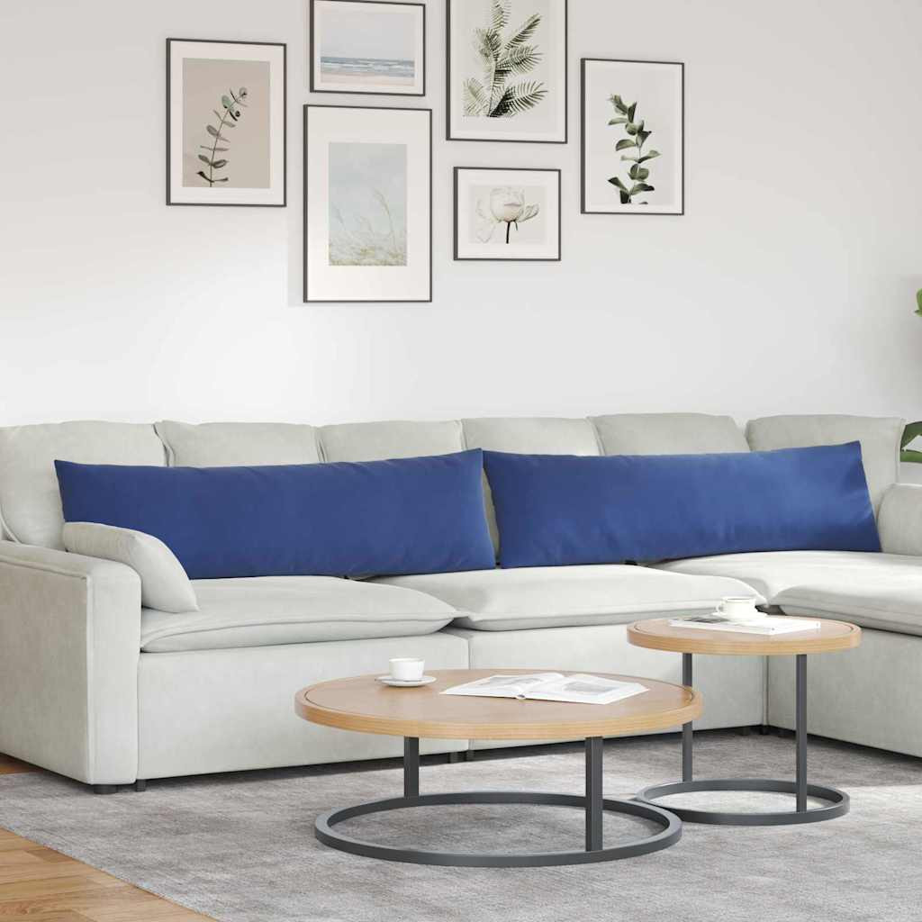 vidaXL Sofakissen 2 Stück Polizeiblau 145 x 40 cm Cordstoff