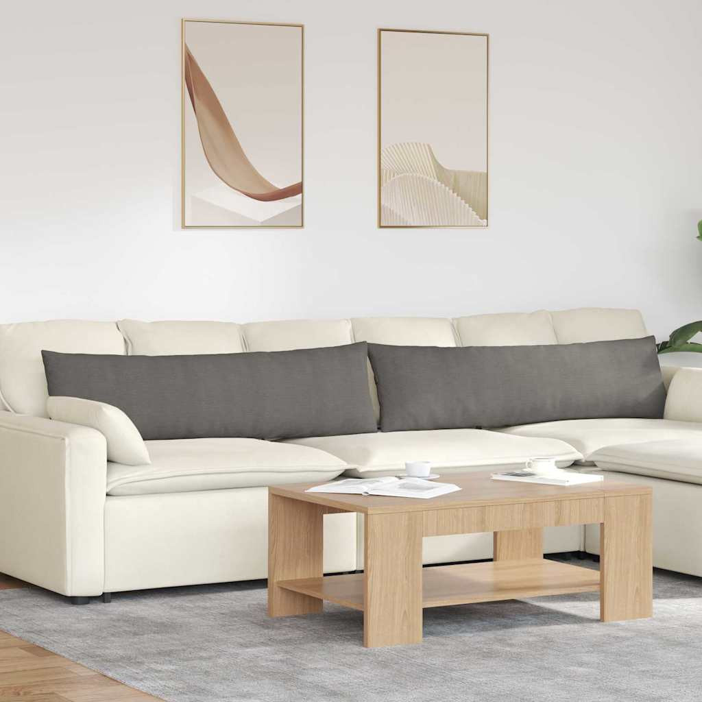 vidaXL Sofakissen 2 Stück Hellgrau 145 x 40 cm Cordstoff