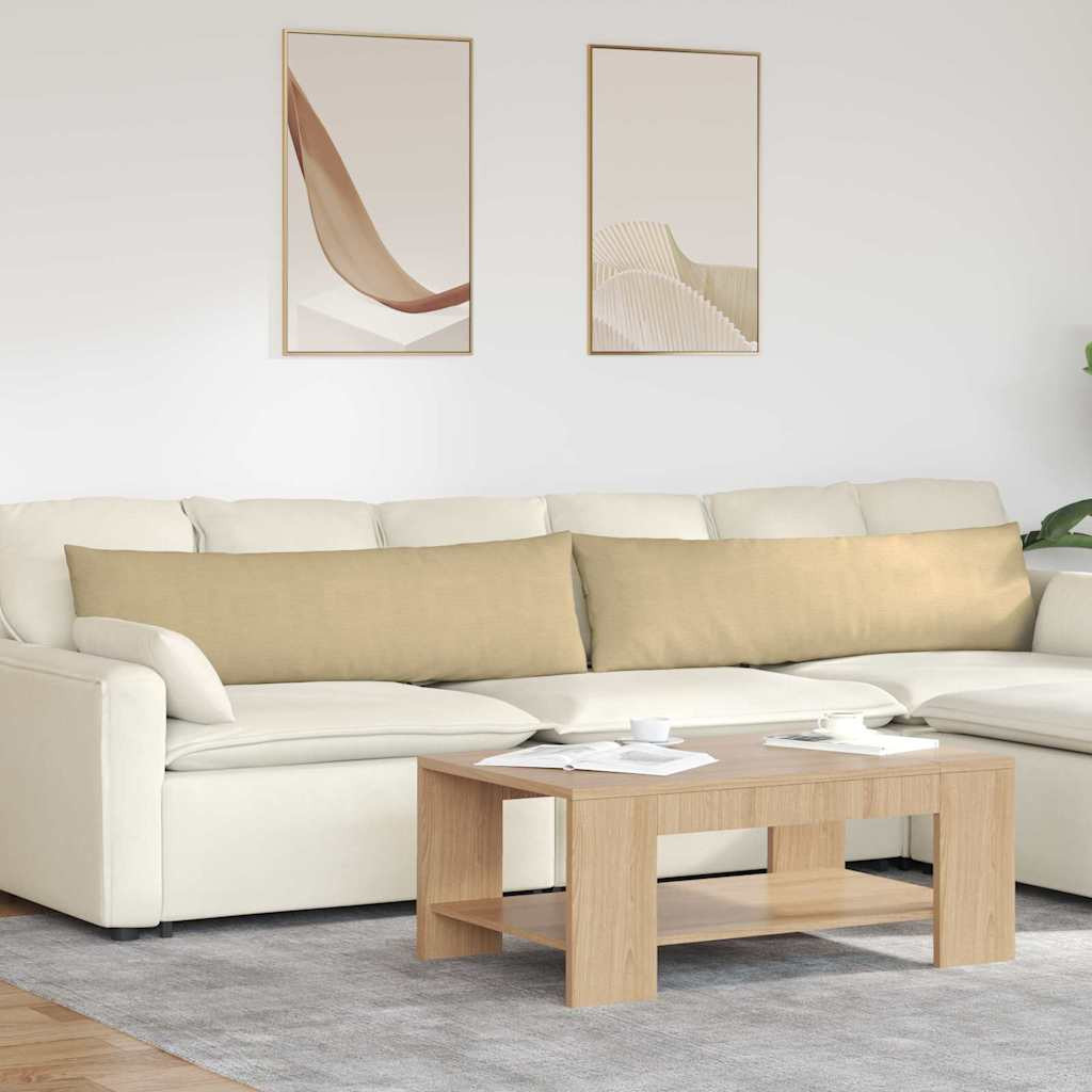 vidaXL Sofakissen 2 Stück Grau-Grün 145 x 40 cm Cordstoff