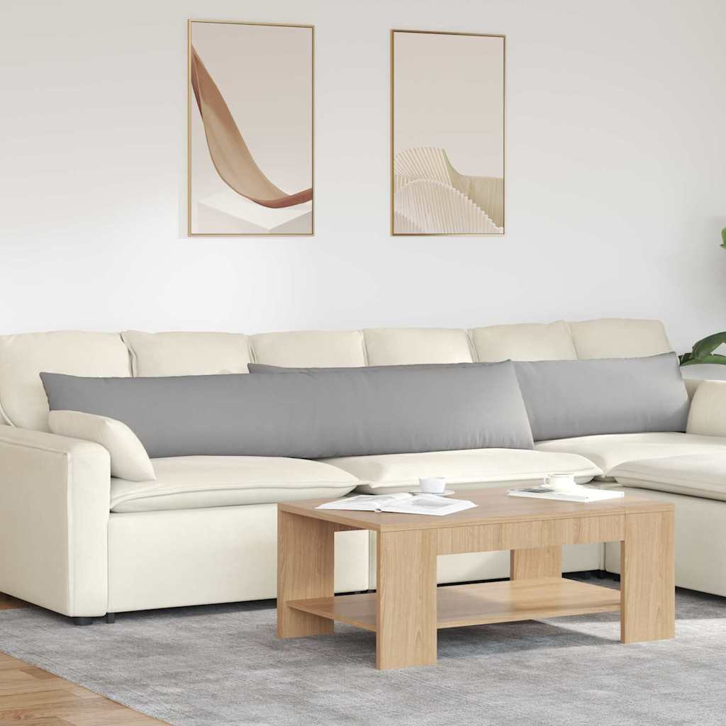 vidaXL Sofakissen 2 pcs Wolkengrau 200 x 40 cm Stoff