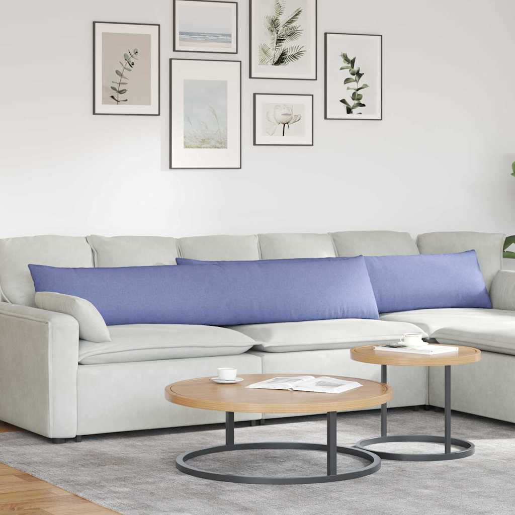 vidaXL Sofakissen 2 pcs Jeans blau 200 x 40 cm Stoff