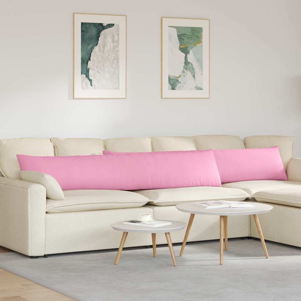 vidaXL Sofakissen 2 pcs Rosa 200 x 40 cm Stoff