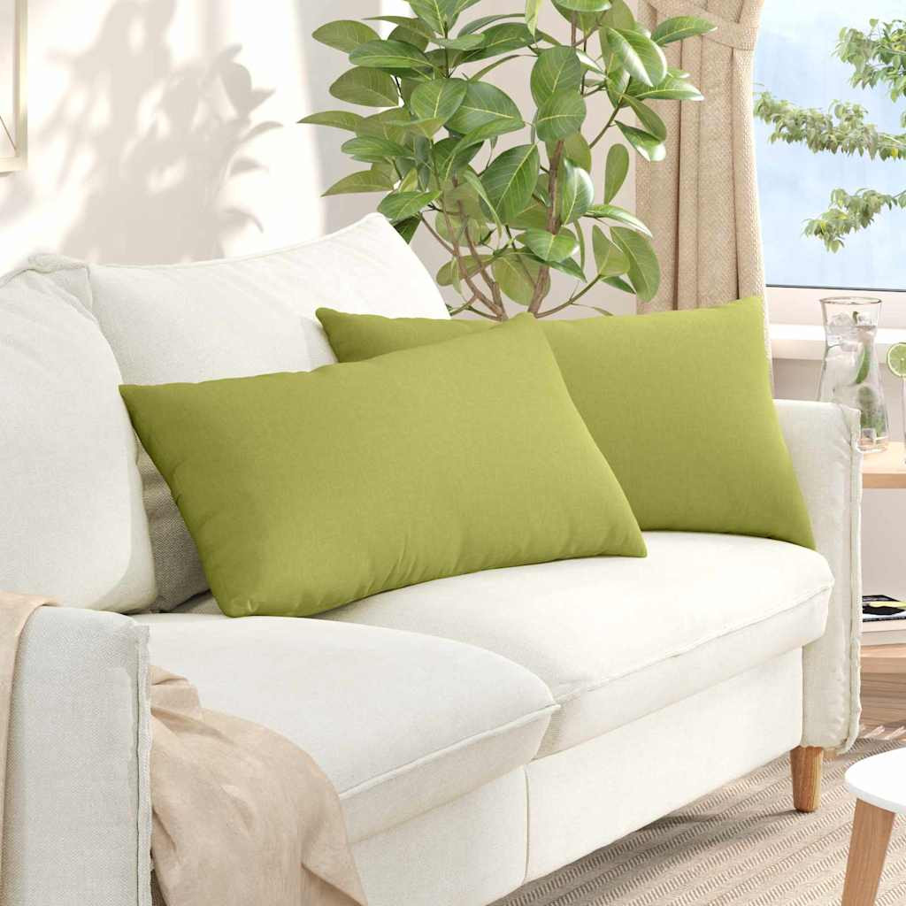 vidaXL Sofakissen 2 pcs Hellgrün 80 x 40 cm Stoff