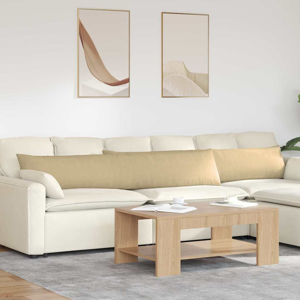 vidaXL Sofakissen 2 Stück Grau-Grün 200 x 40 cm Cordstoff