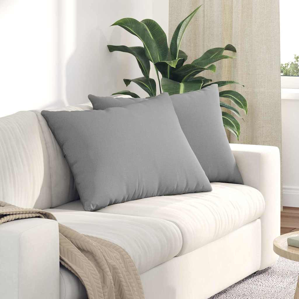 vidaXL Sofakissen 2 pcs Wolkengrau 70 x 50 cm Stoff