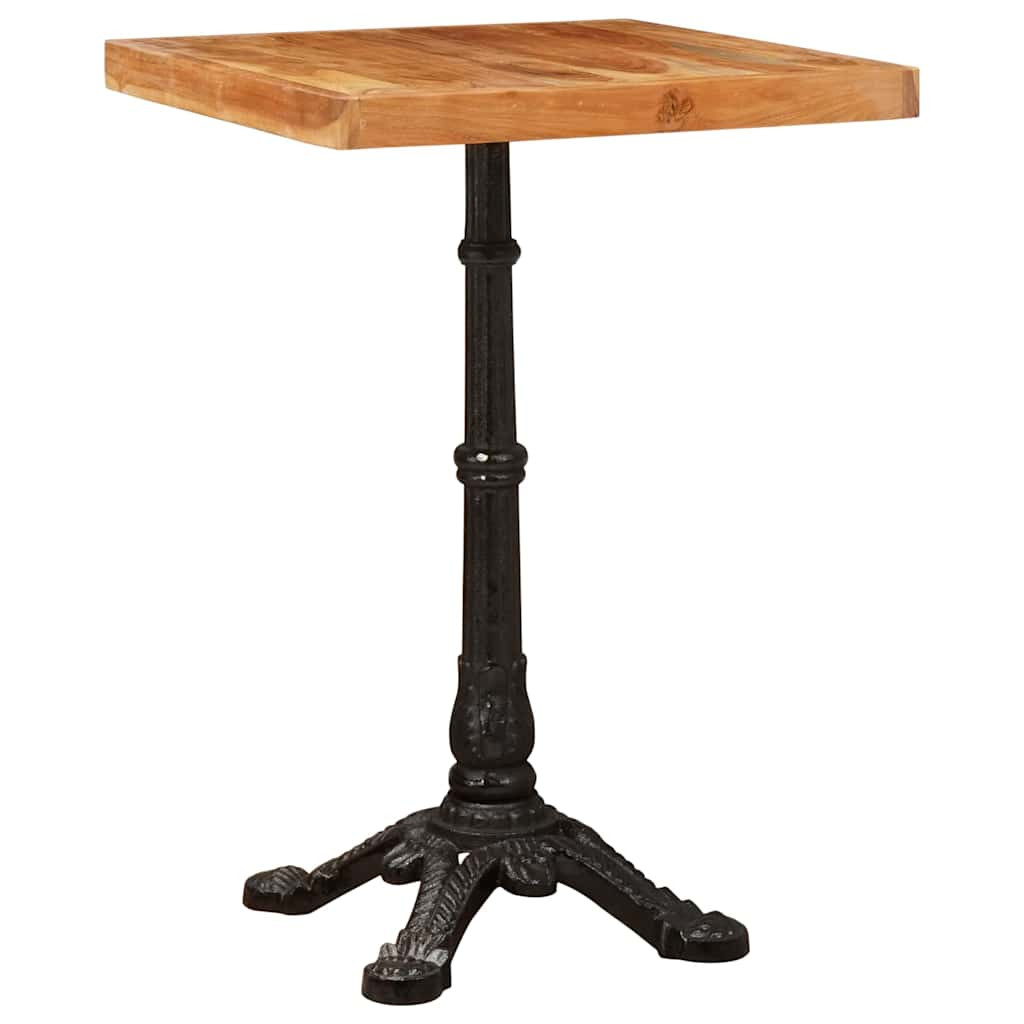 vidaXL Bistrotisch Braun 50 x 50 x 76 cm Massivholz Akazie