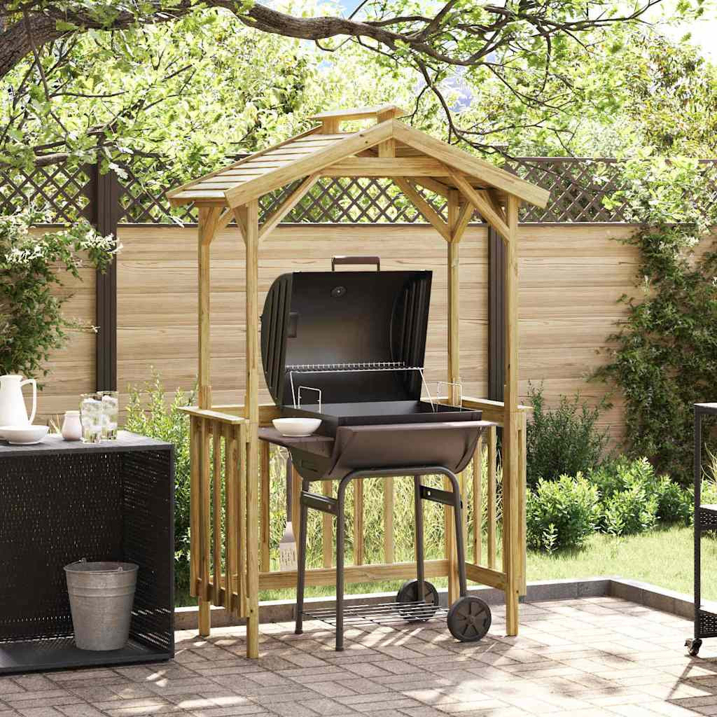 vidaXL Grillhütte 133,5 x 63 x 200 cm Imprägniertes Kiefernholz