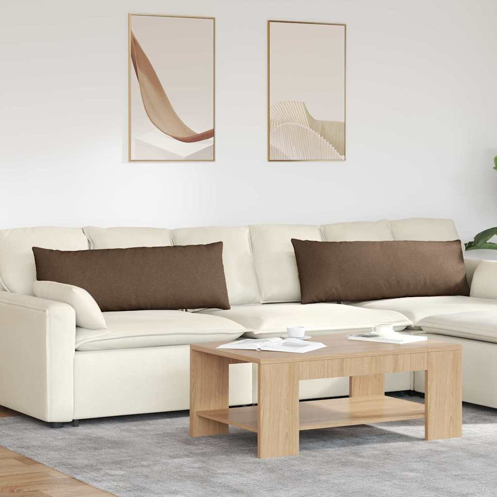 vidaXL Sofakissen 2 pcs Braun 120 x 40 cm Stoff
