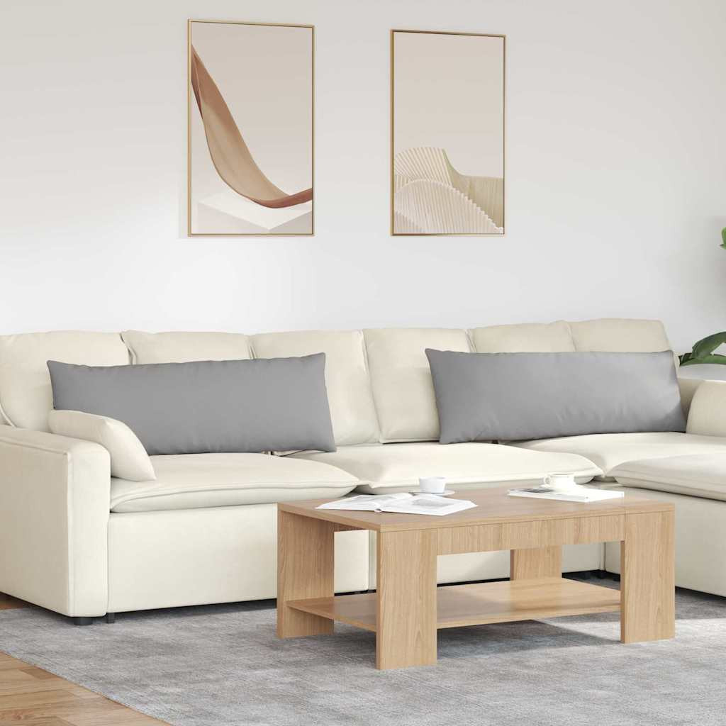 vidaXL Sofakissen 2 pcs Wolkengrau 120 x 40 cm Stoff