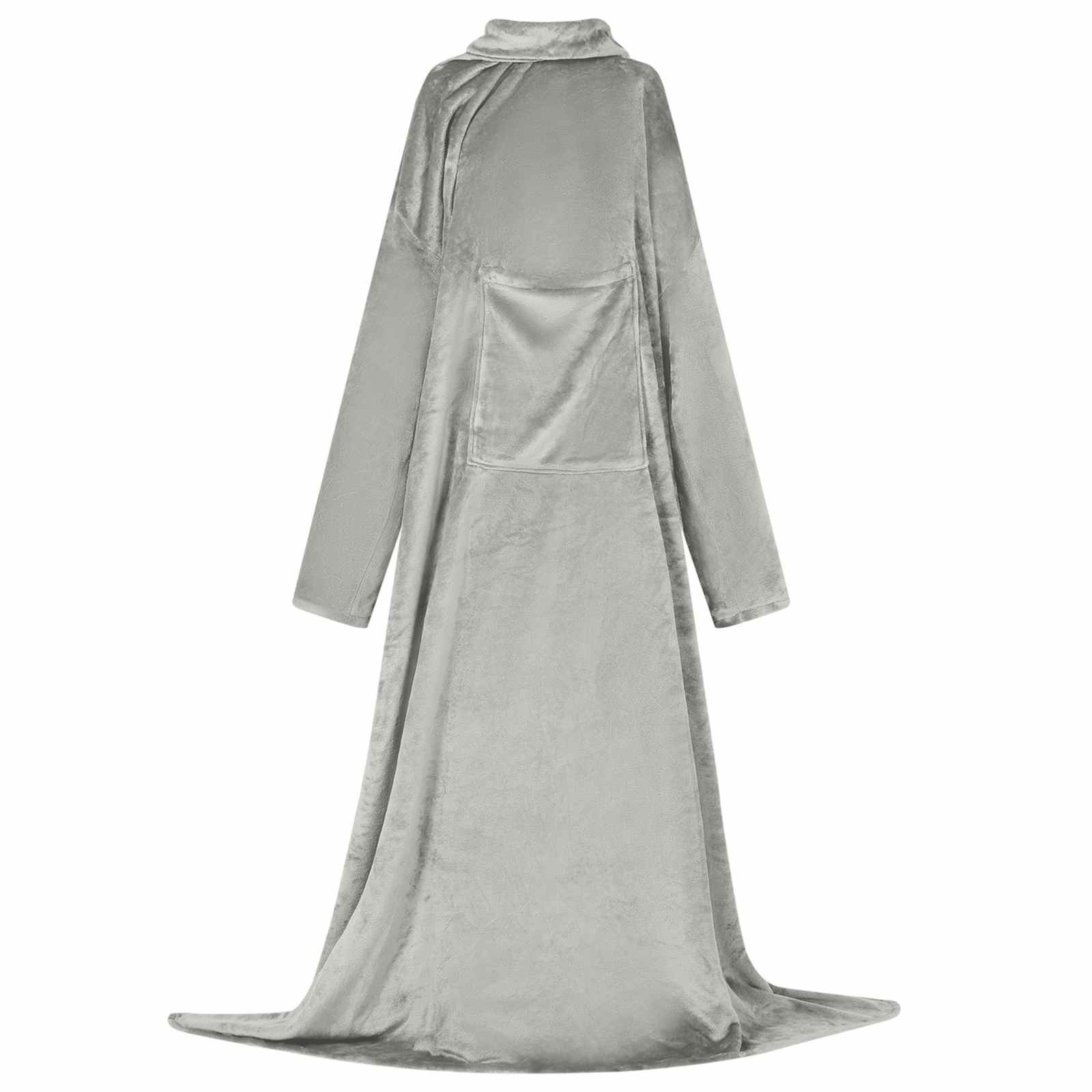 vidaXL Decken-Hoodie Grau F Flanell