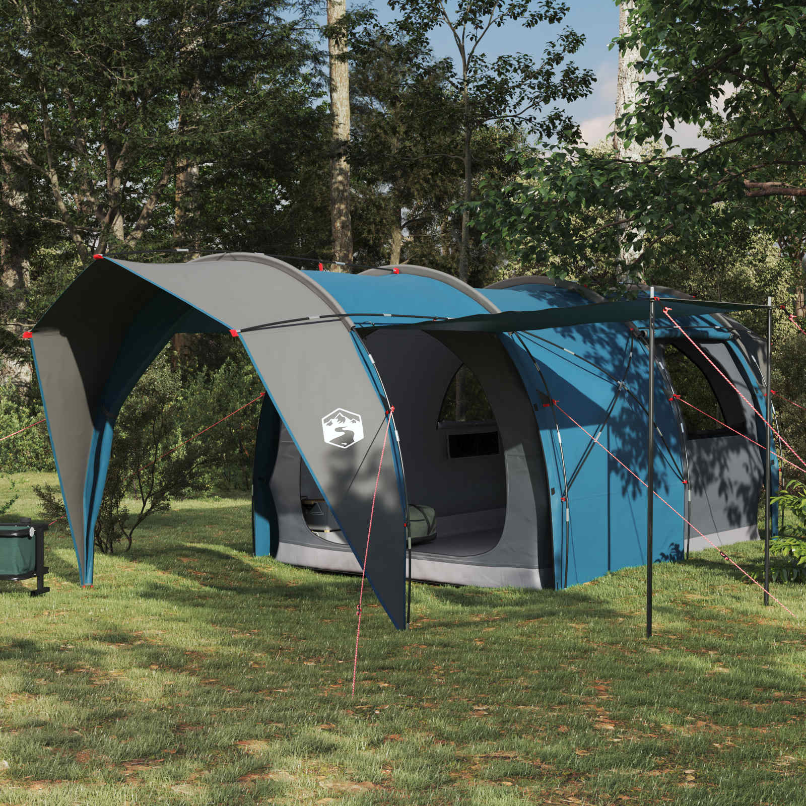 vidaXL Tunnelzelt Blau 562 x 265 x 216 cm