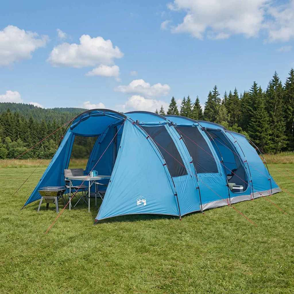 vidaXL Tunnelzelt Blau 675 x 392 x 210 cm