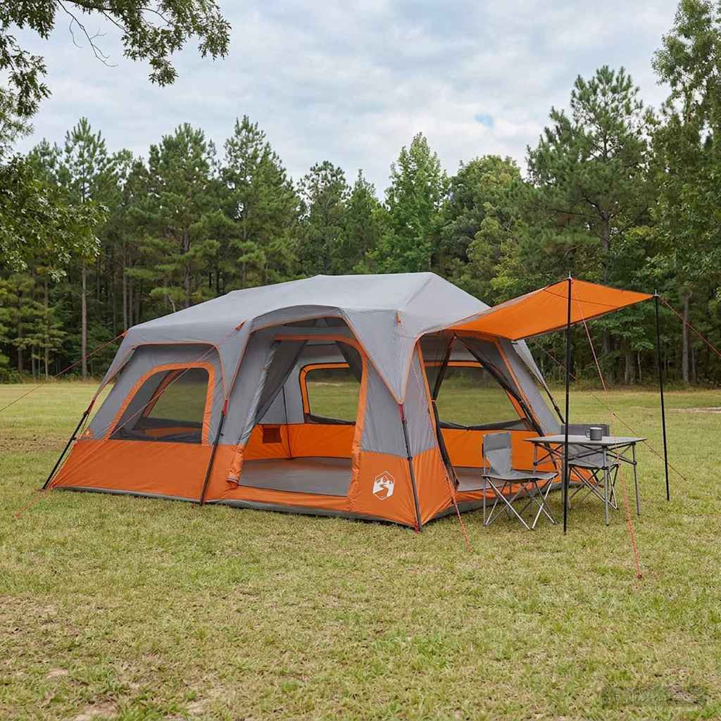 vidaXL Sofort Zelt Grau und Orange 10 Personen