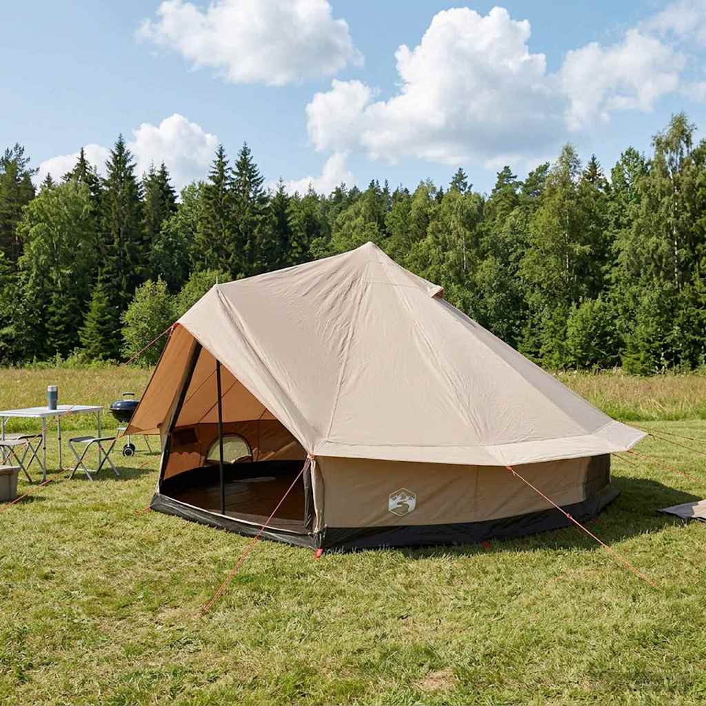 vidaXL Familienzelt Creme 10 Personen Polybaumwolle