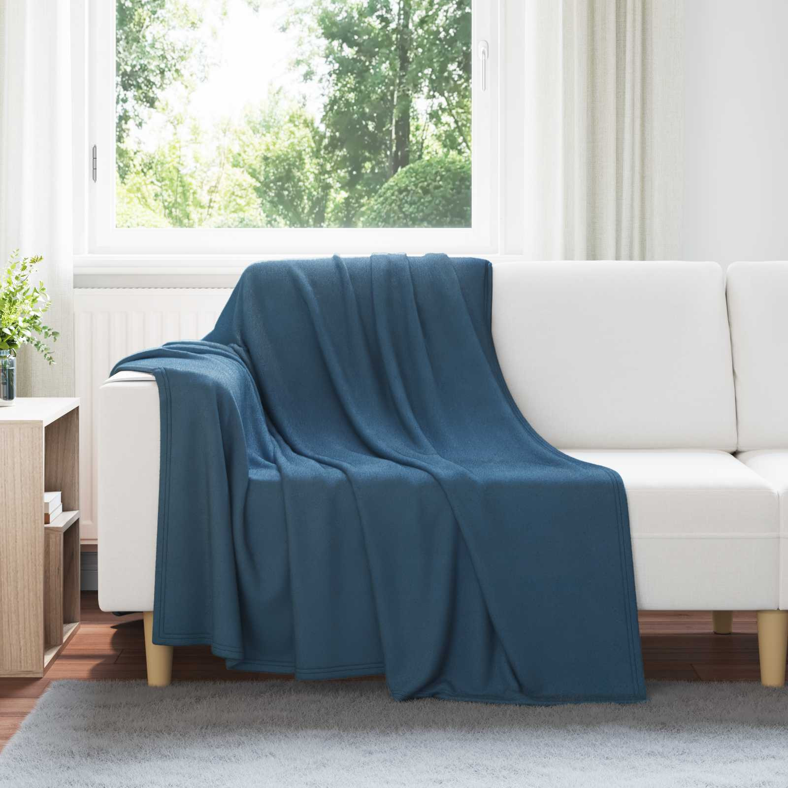 vidaXL Wohndecken 6 pcs Marineblau 200 x 150 cm Fleece