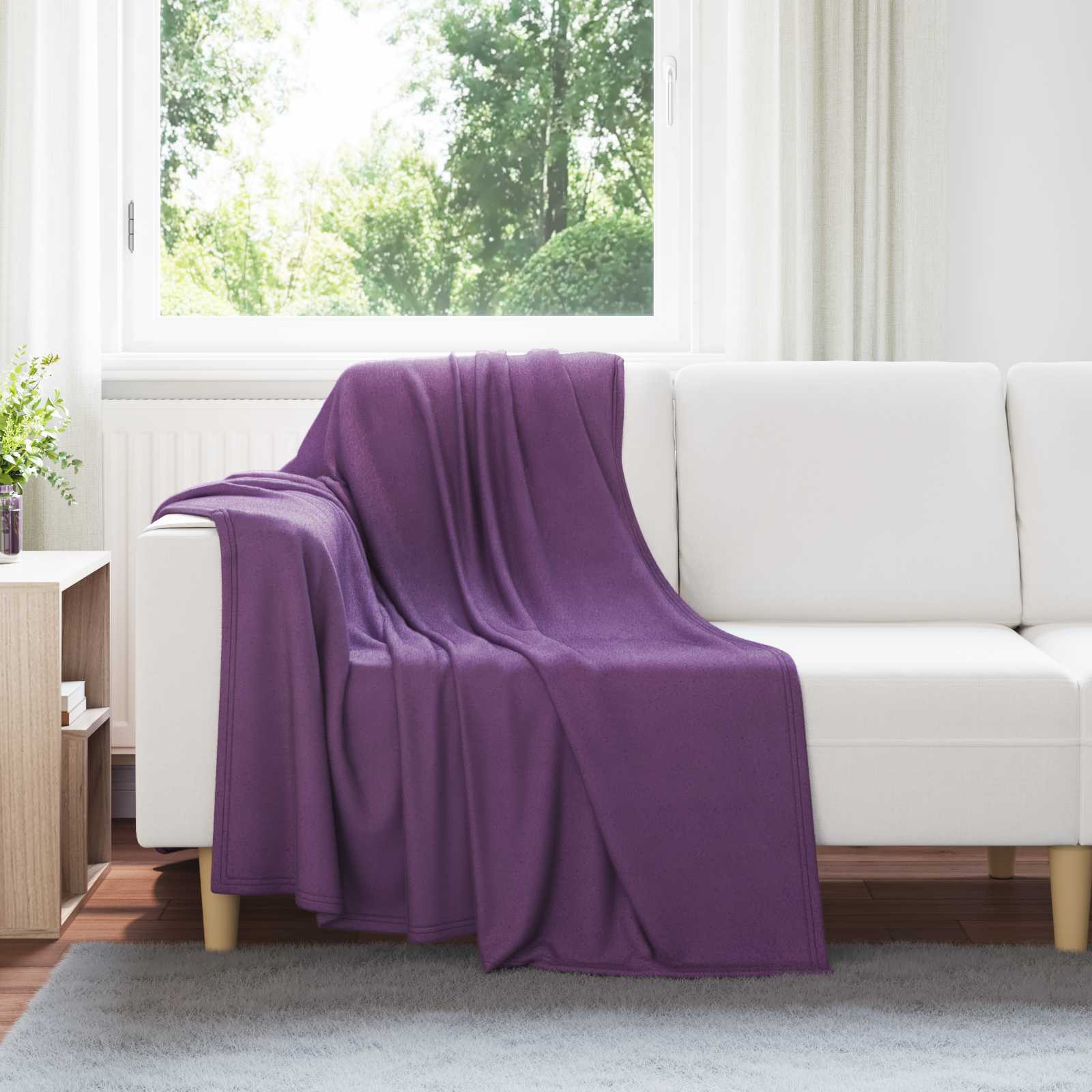 vidaXL Wohndecken 6 pcs Lila 170 x 130 cm Fleece