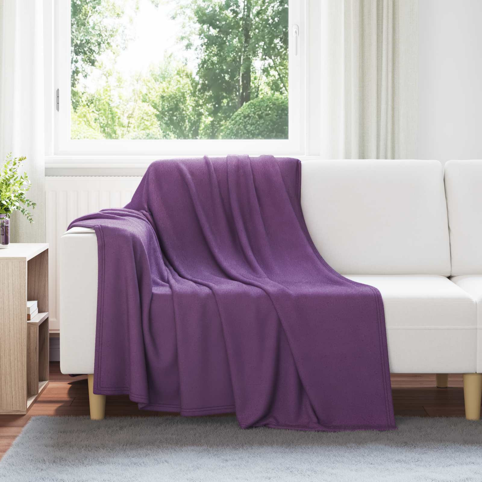 vidaXL Wohndecken 6 pcs Lila 200 x 150 cm Fleece