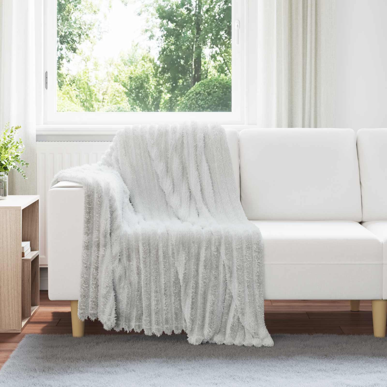 vidaXL Wohndecken 6 pcs Grau 150 x 130 cm Fleece