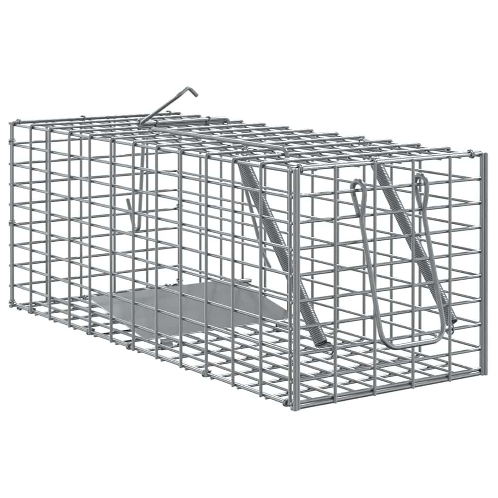 vidaXL Tierfalle Anthrazit 31 x 13 x 12cm Stahl