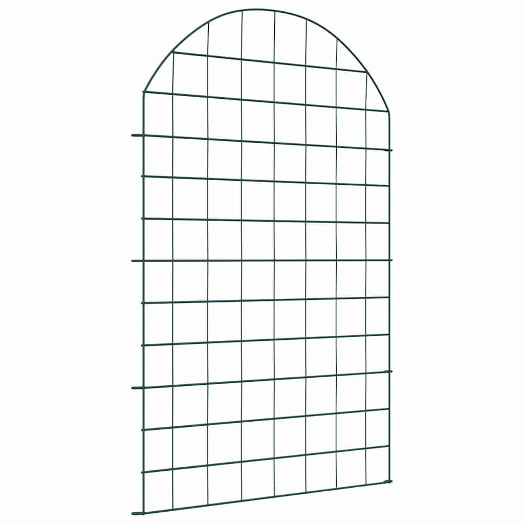vidaXL Teichzaun Set 8 pcs Grün 50 x 80 cm Stahl