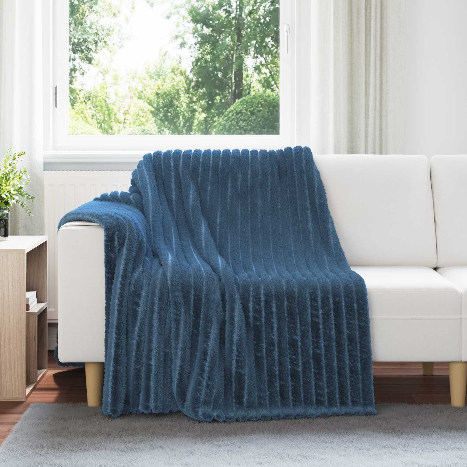 vidaXL Wohndecken 6 pcs Marineblau 200 x 150 cm Fleece