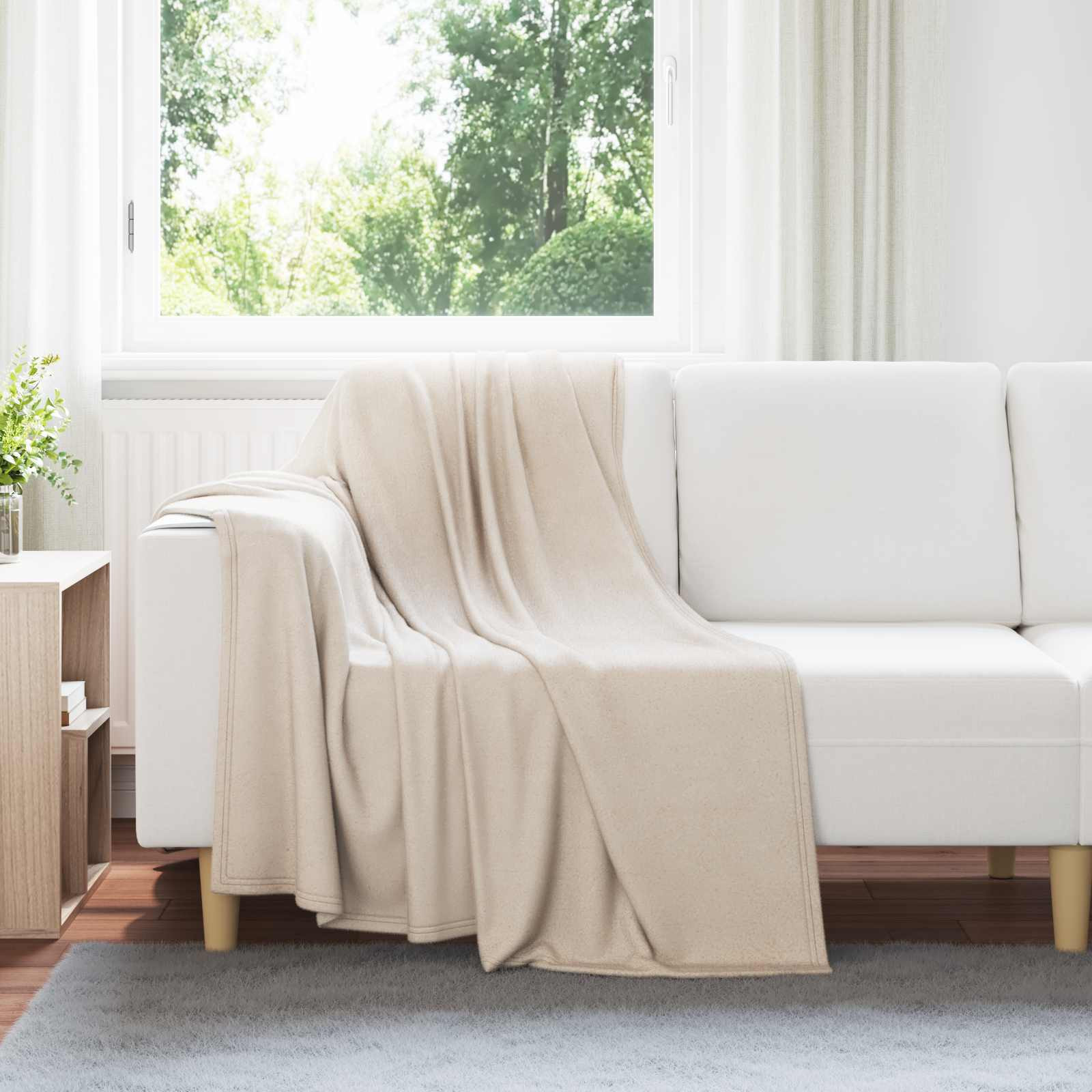 vidaXL Wohndecken 24 pcs Beige 170 x 130 cm Fleece