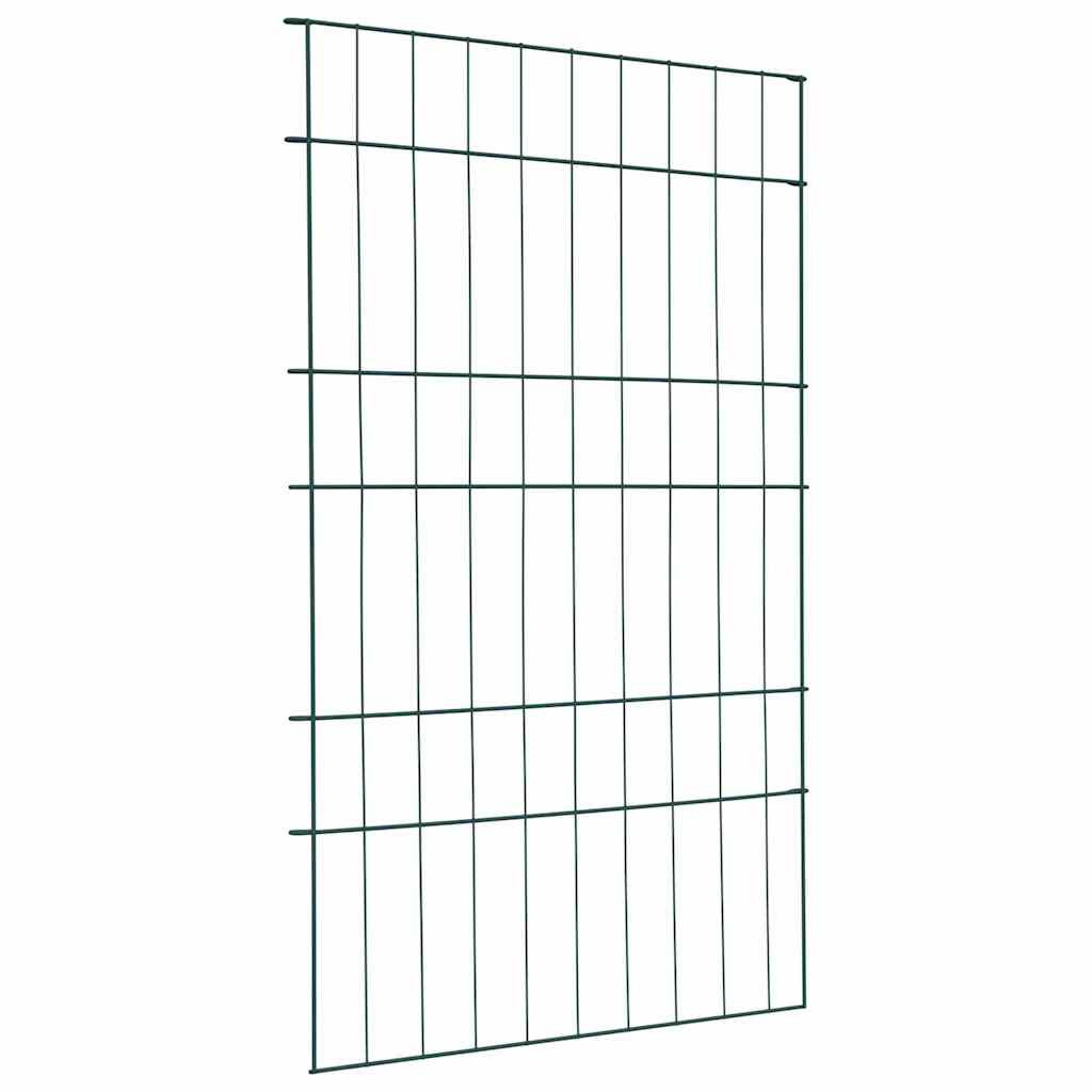 vidaXL Teichzaun Set 8 pcs Grün 50 x 80 cm Stahl