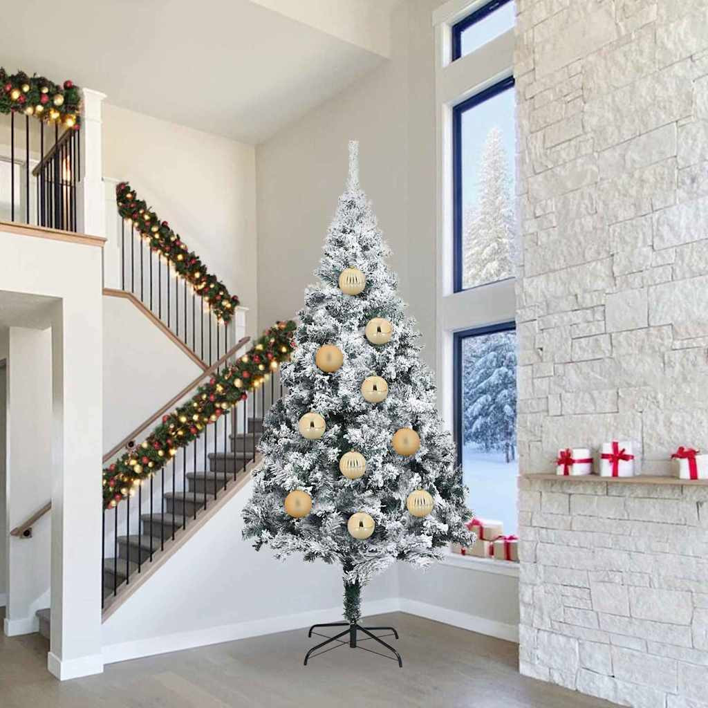 vidaXL Weihnachtsbaumkugel-Set XXL 4 pcs Gold Ø 20 cm Kunststoff LEDs