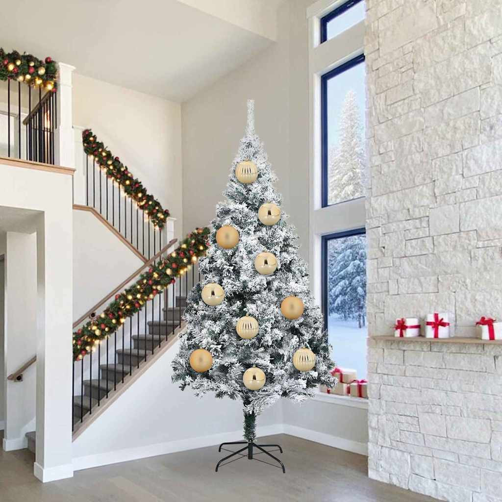 vidaXL Weihnachtsbaumkugel Set XXL 3 pcs Gold Ø 25 cm Kunststoff LEDs