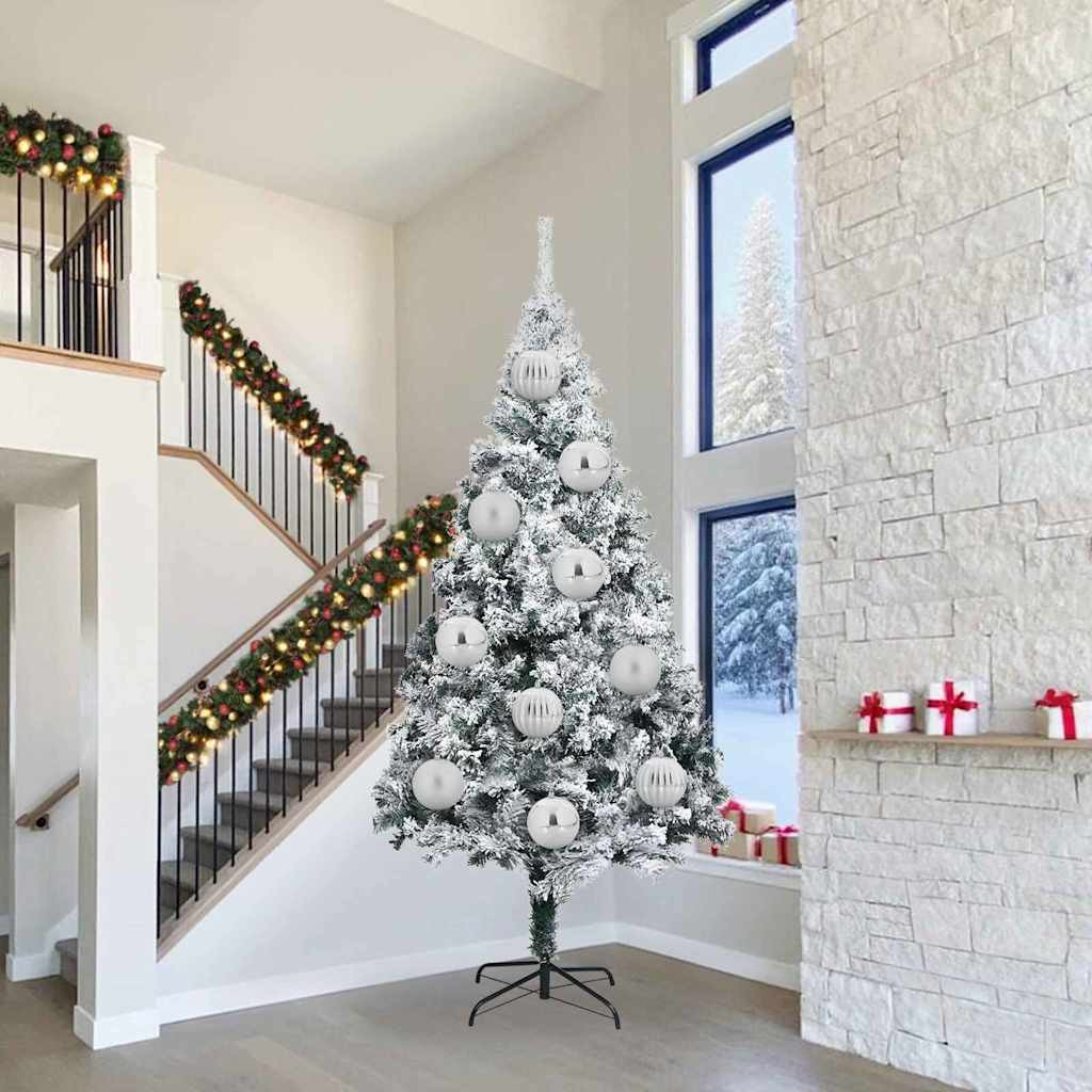 vidaXL Weihnachtsbaumkugel Set XXL 3 pcs Silber Ø 25 cm Kunststoff