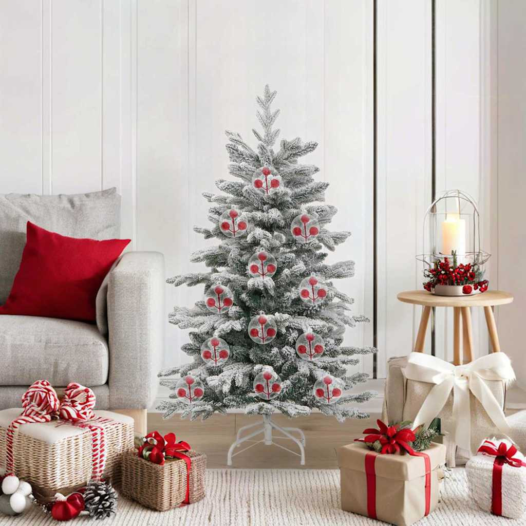 vidaXL Weihnachtskugel-Set 25 pcs Transparent Ø 10 cm Kunststoff