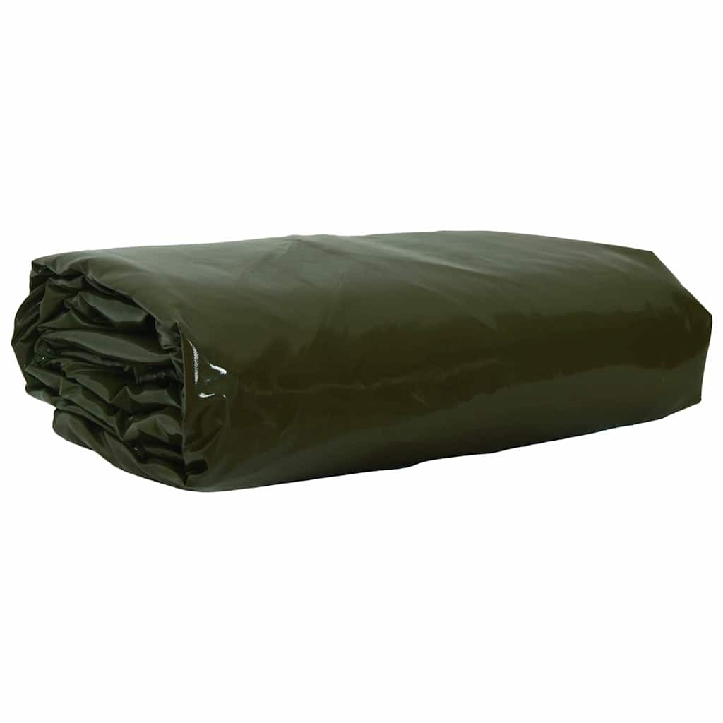 vidaXL Plane 650g / m² Olive Grün 5 x 5 m Canvas mit PVC-Beschichtung