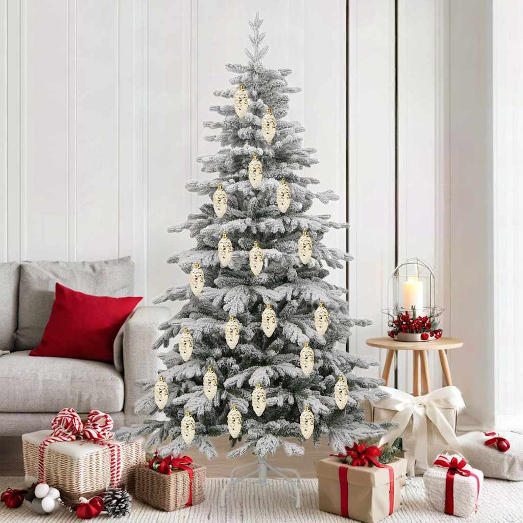 vidaXL Weihnachts-Tannenzapfen Ball 40 pcs Gold Kunststoff