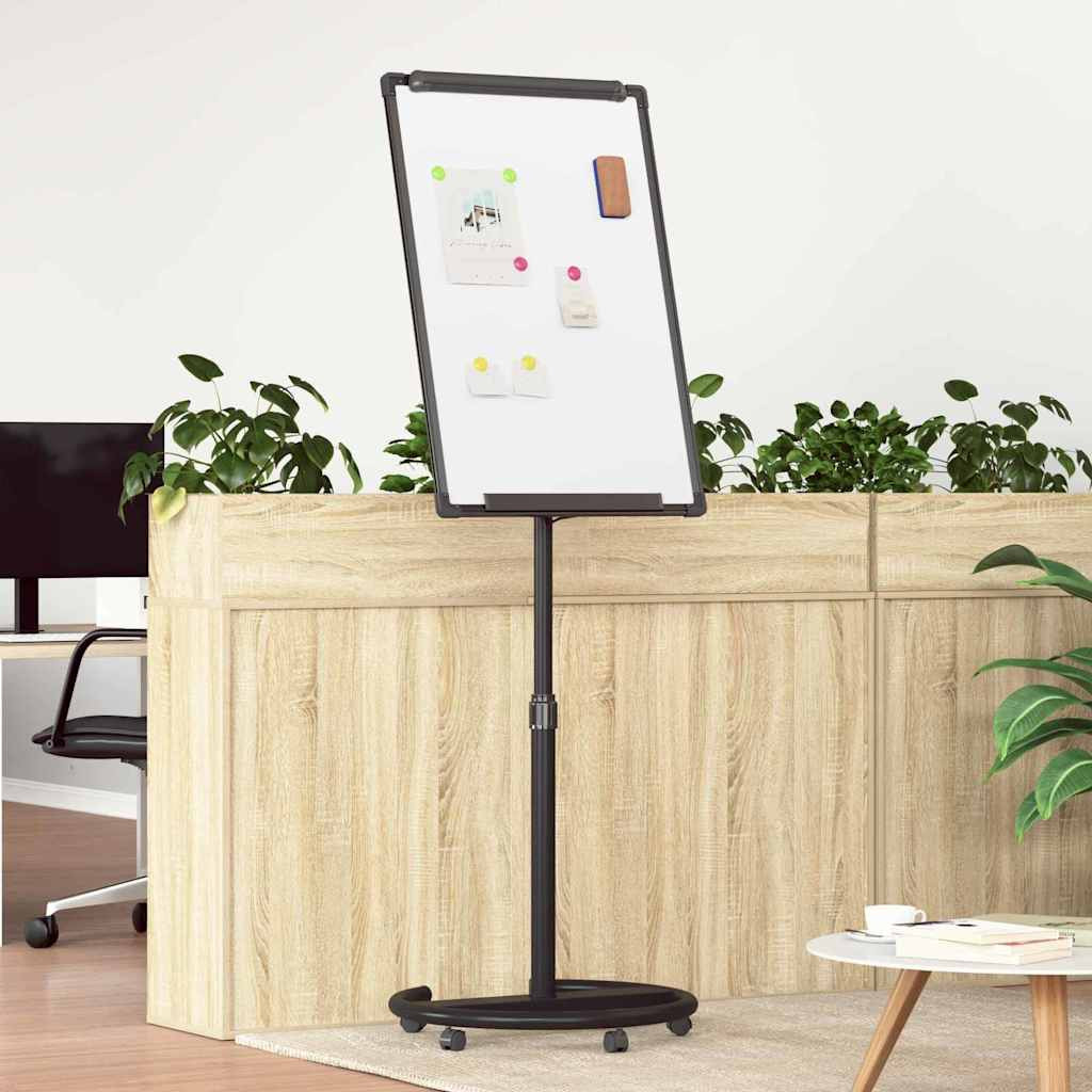vidaXL Magnetisches Whiteboard Schwarz und Weiß 62 x 62,5 x 197 cm EPS