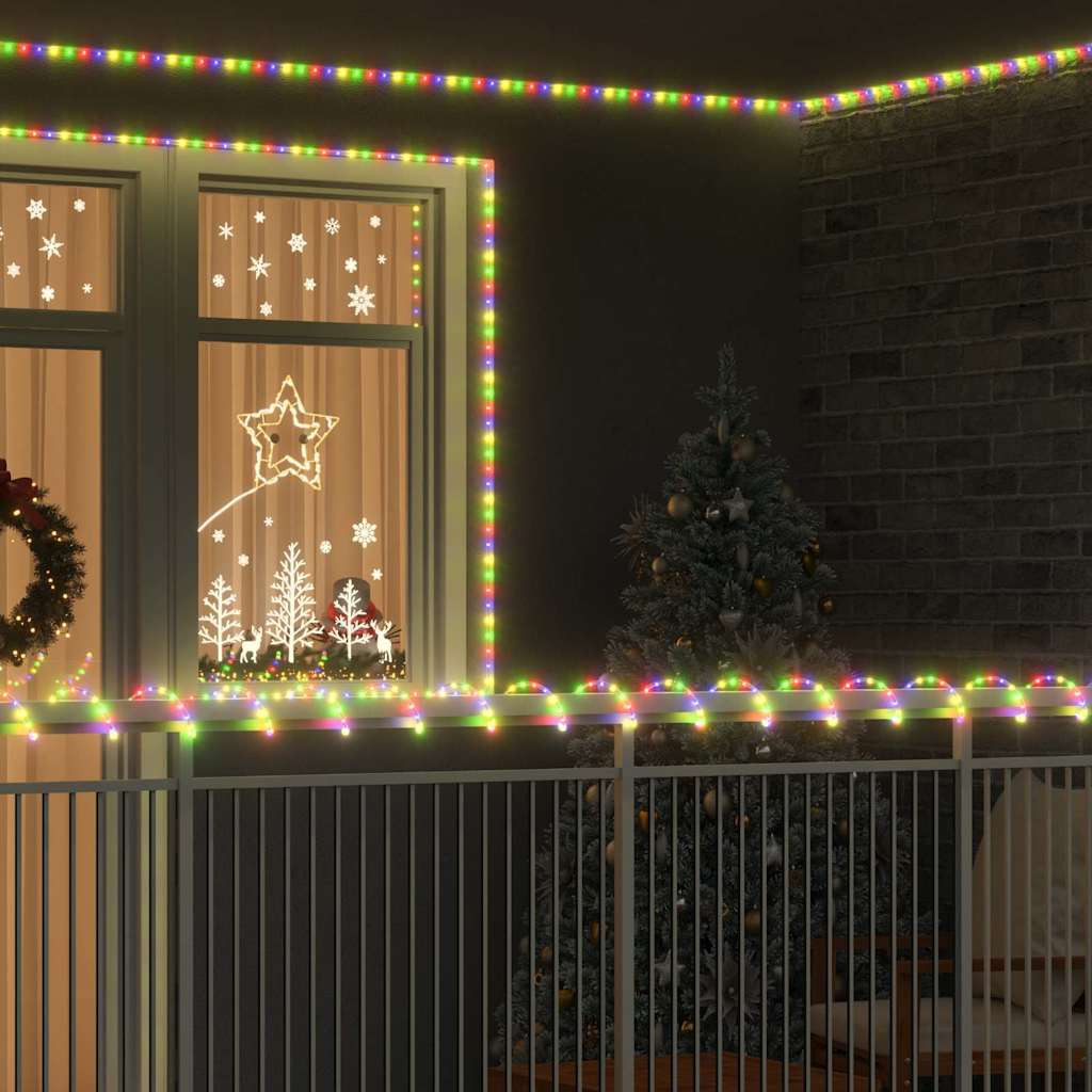vidaXL Lichtseil mit 2400 LEDs Mehrfarbig 100 m PVC