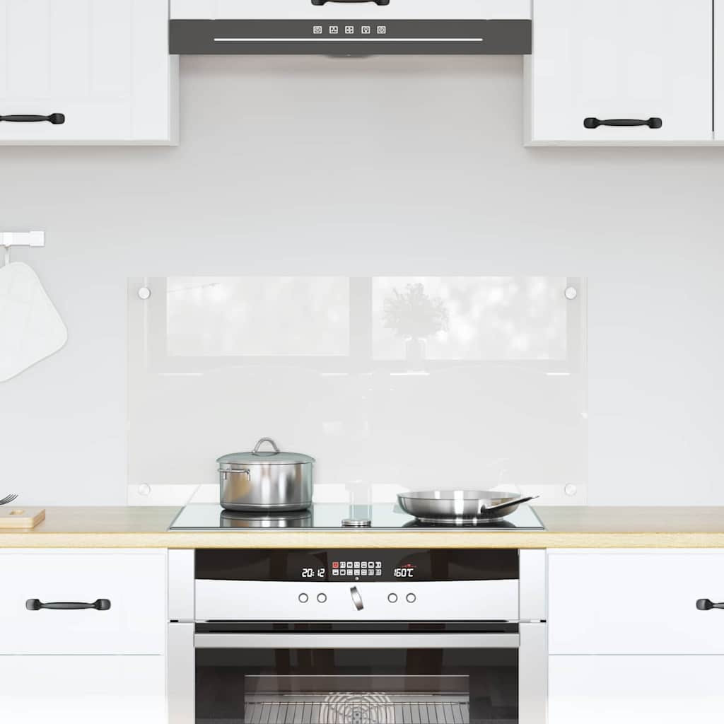 vidaXL Küchenrückwand Transparent 80 x 40 cm Gehärtetes Glas