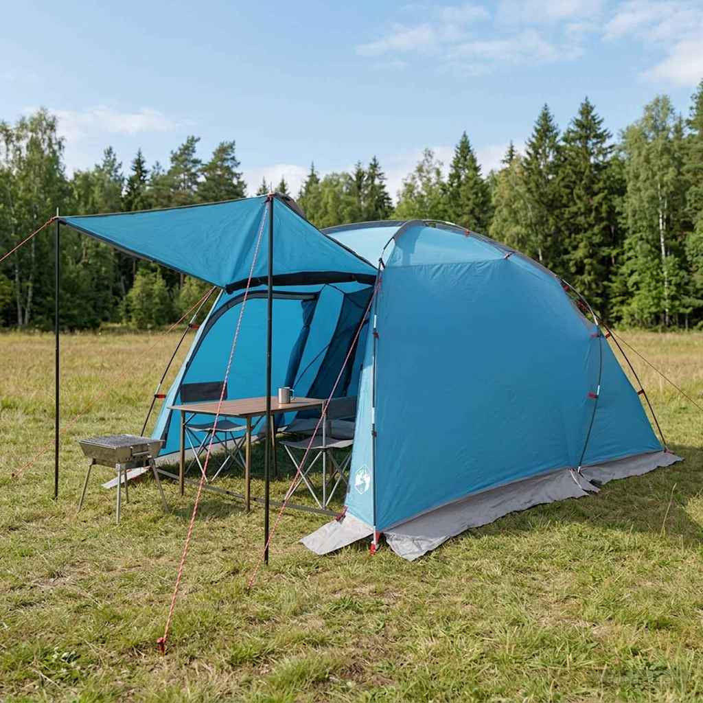 vidaXL Tunnelzelt Blau 361 x 235 x 147 cm