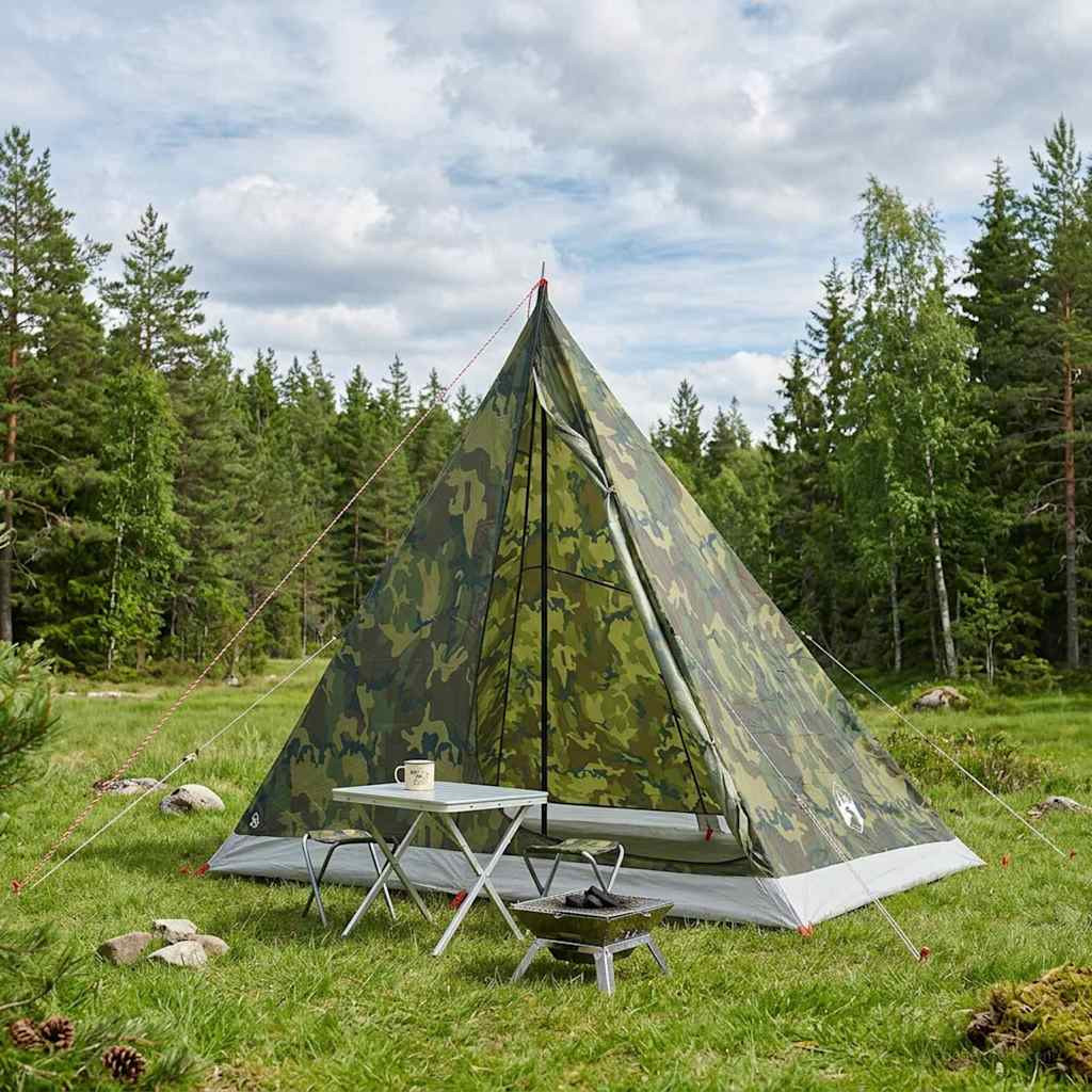 vidaXL Trekkingzelt Tarnung 2-Personen