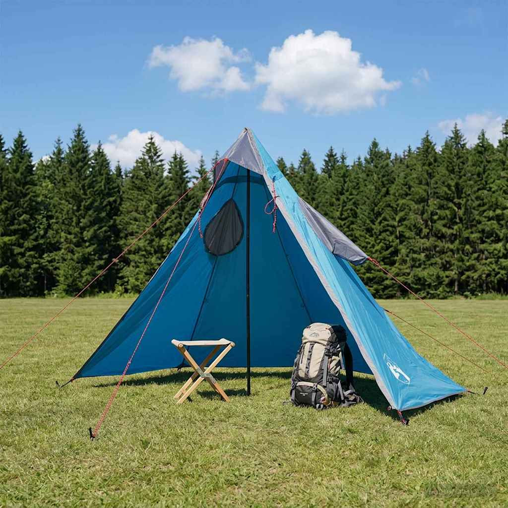 vidaXL 2-in-1 Regenponcho mit Kapuze Blau 262 x 126 x 130 cm